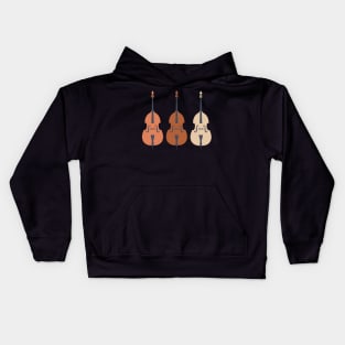 Trio of Terracotta Double Basses Kids Hoodie